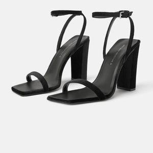 Zara Block Heel Sandal